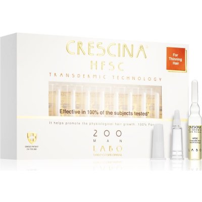 Crescina Transdermic 200 Re-Growth péče pro podporu růstu vlasů pro muže 20 x 3,5 ml – Zboží Mobilmania