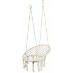 ISO houpací závěsné křeslo houpačka čapí hnízdo béžové 60cm 5906 – Sleviste.cz