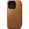 Pouzdro a kryt na mobilní telefon Apple Pouzdro Nomad Modern Leather Folio iPhone 15 Pro english tan