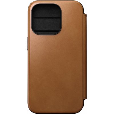 Pouzdro Nomad Modern Leather Folio iPhone 15 Pro english tan – Zboží Mobilmania