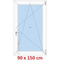 Soft Plastové okno 90x150 cm otevíravé a sklopné