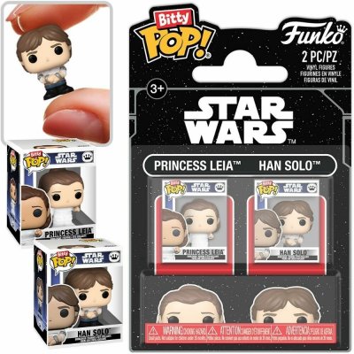 Funko Bitty Pop! 2 Pack Star Wars Princess Leia / Han Solo – Sleviste.cz