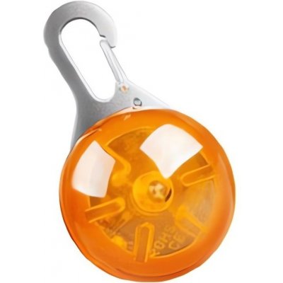Verk 19310 Svítící kulatý LED přívěšek na obojek oranžová – Zboží Mobilmania