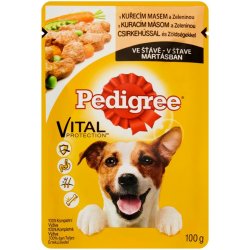 Pedigree s kuřecím masem a zeleninou v omáčce 24 x 100 g