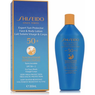 Shiseido voděodolné ochranné mléko na obličej a tělo SPF50+ (Expert Sun Protector Face & Body Lotion) 300 ml – Sleviste.cz