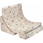 Wigiwama Terrazzo Moon dětské křesílko světlá/hnědá 65 cm 55 cm 80 cm – Hledejceny.cz