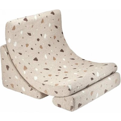 Wigiwama Terrazzo Moon dětské křesílko světlá/hnědá 65 cm 55 cm 80 cm – Hledejceny.cz