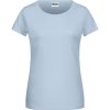 Dámská Trička James & Nicholson Klasické dámské tričko z biobavlny 8007 Světle modrá