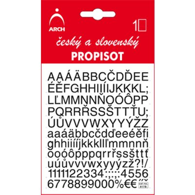 Propisoty Písmena/čísla – Zbozi.Blesk.cz