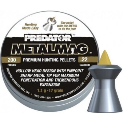 Diabolky JSB Predator MetalMag, 1,100 g 5,5 mm 200 ks – Zbozi.Blesk.cz