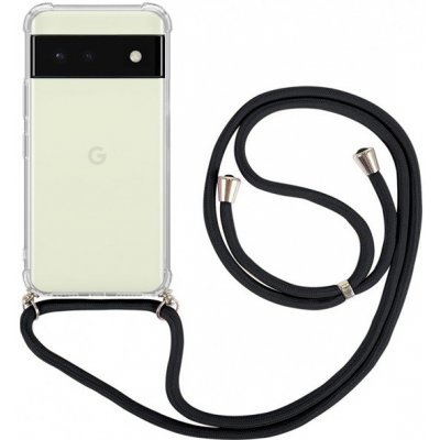 Pouzdro TopQ Google Pixel 6a 5G s černou šňůrkou průhledný – Zboží Mobilmania