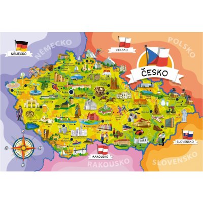 Castorland Mapa České republiky 120 dílků – Zboží Mobilmania