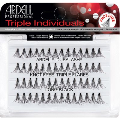 Ardell Triple INDIVIDUALS LONG Umělé řasy v trsech bez uzlíků dlouhé černé – Zboží Mobilmania