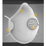 Refil 1031 respirátor FFP2 tvarovací s ventilkem 10 ks – Sleviste.cz