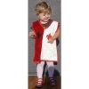 Dětský karnevalový kostým Huptychová varkoč červeno bílý