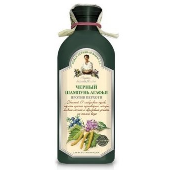 Recepty Babičky Agafií šampon bylinný černý Proti lupům 350 ml