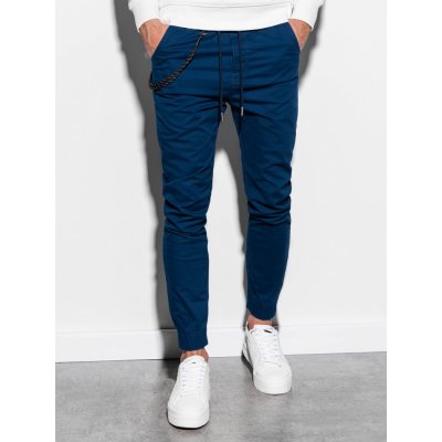 Ombre Clothing pánské jogger kalhoty Cowal navy P908