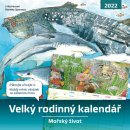 Velký rodinný kalendář 2022 Mořský život Monika Kopřivová