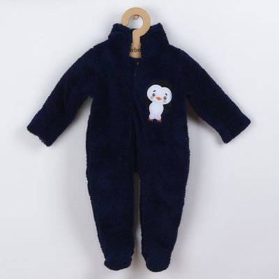NEW BABY Zimní dětská kombinéza New Baby Penguin tmavě modrá – Zboží Mobilmania