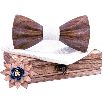 Mahoosive s kapesníčkem a broží T277 C5 dřevěný – Zbozi.Blesk.cz