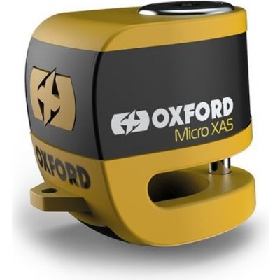 Zámek kotoučové brzdy OXFORD Micro XA5 s alarmem - žlutý – Zbozi.Blesk.cz