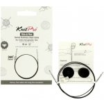 Knitpro Thin & Flex otočná černá lanka na jehlice 56 cm – Zboží Dáma