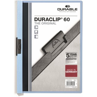 Durable Duraclip 60 A4 Desky s klipem světle modré