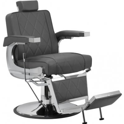 Hair System Barber's Chair holičské křeslo BM88066 šedá – Zboží Dáma