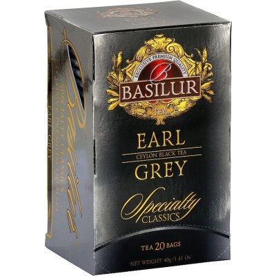 Basilur Earl Grey černý čaj s bergamotem 20 x 2 g