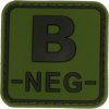 Nášivka 3D čtvercová nášivka B NEG - zelená, Jackets to go