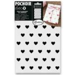 AladinE Plastová šablona Srdíčka 20 x 30 cm – Zboží Mobilmania