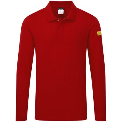 Portwest Polokošile AS23 Anti-Static ESD Polo krátký rukáv Červená sytě XL – Zboží Dáma