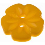 Knoflík 16 mm květina Varianta: okrový – Hledejceny.cz
