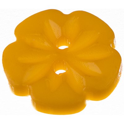 Knoflík 16 mm květina Varianta: okrový – Hledejceny.cz