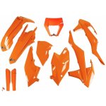 UFO kompletní sada plastů (FULL KIT) s kryty tlumičů KTM EXC/EXC-F TPI 17-19 s krytem světla barva oranžová (KT523E127) – Hledejceny.cz
