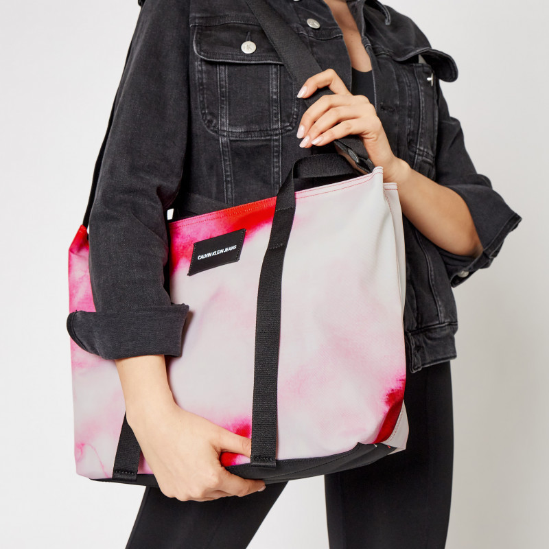 Calvin Klein Jeans dámská růžová kabelka shopper 29 MARBLE