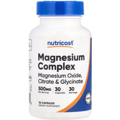 Nutricost Magnesium Complex 500 mg 30 kapslí – Hledejceny.cz