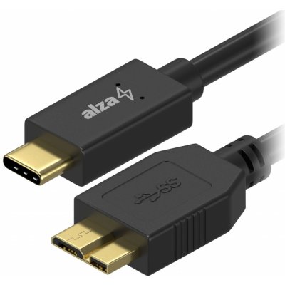 AlzaPower APW-CBTCMUB01B USB-C (M) na Micro USB-B 3.0 (M) 0.5m, černý – Zboží Mobilmania