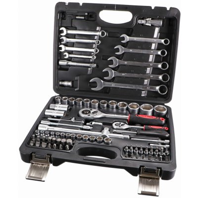 Gola sada 1/2" a 1/4", 6hranné hlavice, 4-32 mm, 82 ks TOOL SET - SIXTOL