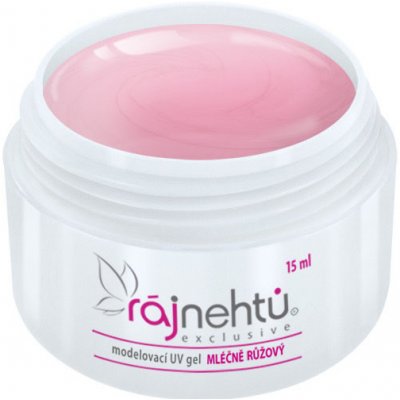 Ráj nehtů UV gel modelovací mléčně růžový 15 ml – Zboží Mobilmania