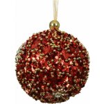 NENURODYTA_V Vánoční hračka na stromeček Decoris 026173, zlatá/červená, 8 cm – Hledejceny.cz