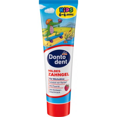 Dontodent dětský zubní gel s malinovou příchutí 100 ml – Hledejceny.cz