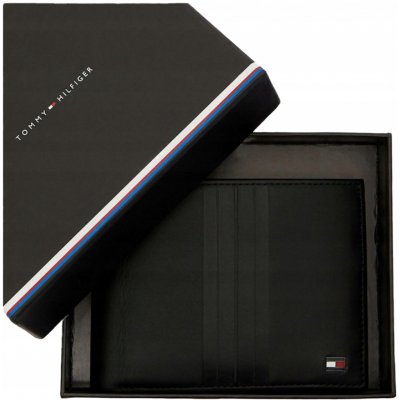 Tommy Hilfiger pánská kožená peněženka černá klasická na mince AM0AM05855 – Hledejceny.cz