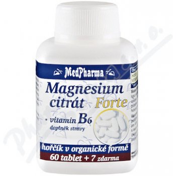 MedPharma Magnesium citrát Forte B6 67 tablet