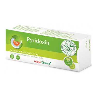 Vitamin B6 Pyridoxin Moje lékárna 20 mg 40 tablet – Hledejceny.cz