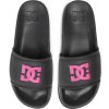 Dámské žabky a pantofle Dc shoes dámské pantofle Slide Black crazy pink černá