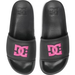 Dc shoes dámské pantofle Slide Black crazy pink černá