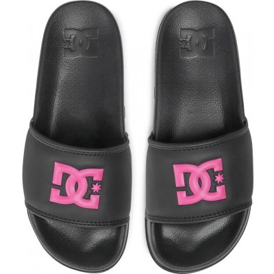 Dc shoes dámské pantofle Slide Black crazy pink černá