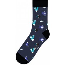 ponožky Happy modrá tmavá
