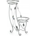 Dąstal STOJAN NA KVĚTINÁČ JULYAN 70 x 50 CM STŘÍBRNÁ – Zboží Dáma